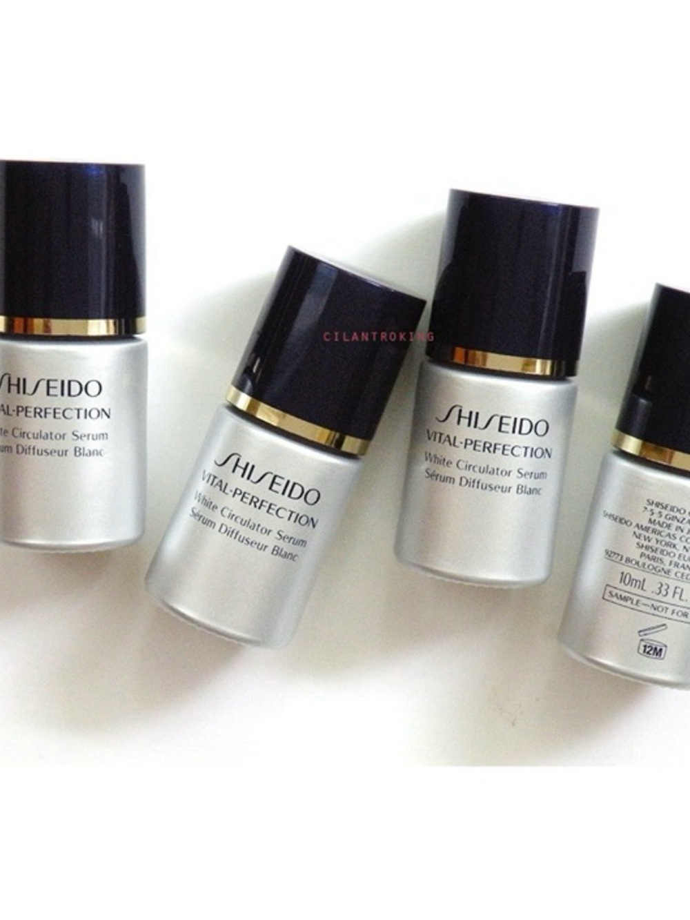 Set of 4 Shiseido Vital-Perfection White Circulator Serum, 10ml Each
